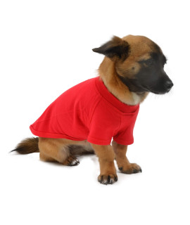 Lovelonglong 2019 Pet clothing Dog costumes Dachshund clothes Blank T-Shirt Tee Shirts for Dachshund Dogs,corgi 100 cotton Red D-M