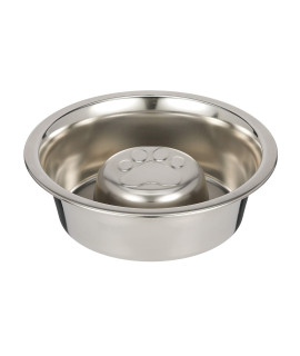Neater Pet Brands Slow Feed Bowl Stainless Steel (1 Cup) Fits in Most 1 Quart Feeders