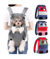 Dog Carrier Backpack - Legs Out Front-Facing Pet Carrier Backpack for Small Medium Large Dogs, Airline Approved Hands-Free Cat Travel Bag for Walking Hiking Bike and Motorcycle