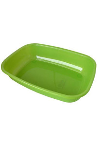 Aim Litter Box Without Rim/Rounded Edge for Cat, 43 x 31 x 10 cm, 0.3 kg - Assorted