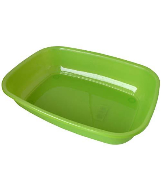 Aim Litter Box Without Rim/Rounded Edge for Cat, 43 x 31 x 10 cm, 0.3 kg - Assorted
