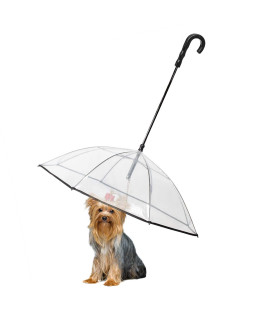 Enjoying Pet Umbrella Leash Rainproof Snowproof Dog Umbrella Leash for Small Dogs Adjustable Doggy Umbrella