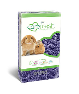 carefresh 99% Dust-Free Purple Natural Paper Small Pet Bedding with Odor Control, 23 L