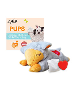 ALL FOR PAWS AFP Snuggle Sheep Pet Behavioral Aid Toy Plush Toy (Grey(Heartbeat+WarmBag))