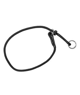 Dingo gear choke collar for Dog Training Handmade of cord with 1 Limiter Waterproof Black M S04060