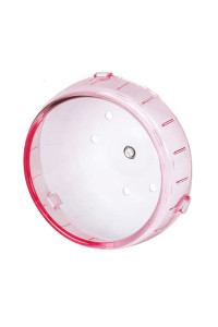 ZOOPOLR 4.7 Inches Small Silent Spinner Exercise Running Wheel for Small Hamsters, Gerbils, or Mice (Pink Running Wheel)