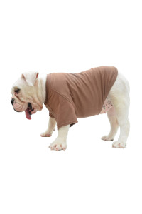 Lovelonglong Bulldog clothes Dog clothing Blank T-Shirt Tee Shirts for French Bulldog English Bulldog American Pit Bull Pugs 100 cotton Skin care coffee B-L