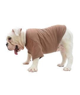 Lovelonglong Bulldog clothes Dog clothing Blank T-Shirt Tee Shirts for French Bulldog English Bulldog American Pit Bull Pugs 100 cotton Skin care coffee B-L