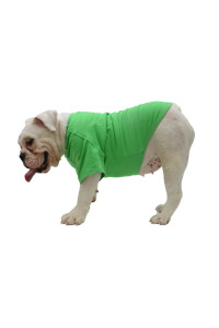 Lovelonglong Bulldog clothes Dog clothing Blank T-Shirt Tee Shirts for French Bulldog English Bulldog American Pit Bull Pugs 100 cotton Skin care green B-XL