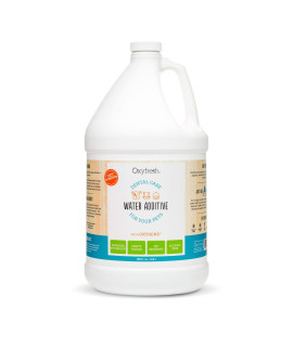 Oxyfresh Premium Pet Dental Care Solution Pet Water Additive: Best Way to Eliminate Bad Dog Breath and Cat Bad Breath - Fights Tartar & Plaque - So Easy, Just Add to Water! Vet Recommended 128 oz.