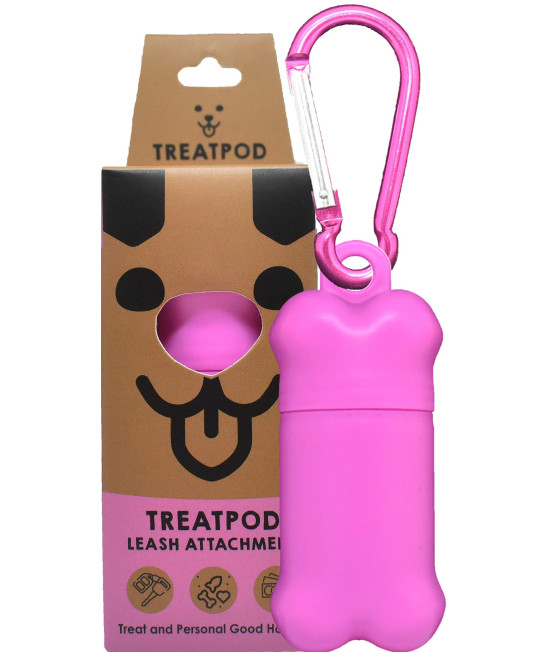 TREATPOD Treat Holder - Leash Dog Treat Pouch and Portable Training Container