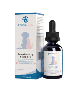 Respiratory Support Supplement for Dogs & Cats Naturally Promotes Optimal Respiratory Function in Pets Safely aids with Symptoms of Seasonal Allergies by Prana Pets