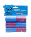 Wags & Wiggles Large Scented Dog Waste Bags Watermelon Scented Dog Poop Bags Waste Bags for All Dogs, Great for Everyday Use and Dog Walking 6 Rolls of Doggie Bags, 90 Count