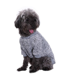 Jecikelon Pet Dog Clothes Dog Sweater Soft Thickening Warm Pup Dogs Shirt Winter Puppy Sweater for Dogs (X-Large, Grey)