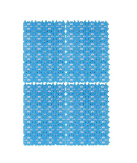 kathson Rabbit Cage Mat Floor Plastic Mats Feet Pads for Pet Cats Dogs Bunny Hamster Rat Chinchilla Guinea Pig (4 Pack)