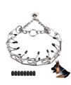 Love Dream Dog Prong Training Collar, Metal Choke Pinch Dog Collar with Comfort Tips, Adjustable Pet Training Collar for Small Medium Large Dogs (Large)