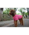 Lovelonglong 2019 Pet clothing Dog costumes Basic Blank T-Shirt Tee Shirts for Small Dogs Rosered XS