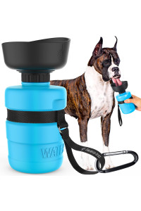Pet Water Bottle,Dog Travel Water Bottle,Foldable Dog Water Bottle,Dog Water Dispenser,Portable Dog Water Bottle for Walking Hiking Beach,Lightweight & Convenient for Travel,BPA Free,18 OZ
