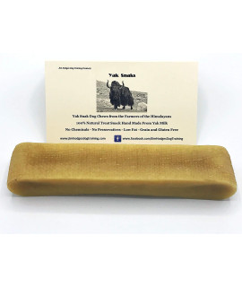 Yak Snak Dog Chews - All Natural Hard Cheese Himalayan Dog Treats - Long Lasting Dog Chews, Made from Yak Milk, Small, Medium. Large & Extra Large Sizes (XXL 1-Pack)