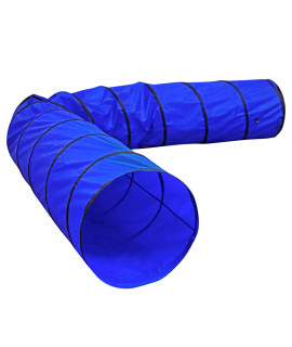 Dog Tunnel, Dog Play Tunnel, Dog Cave, Dog Agility Tunnel in Various Sizes, Blue ((L) 500 x 60 cm)