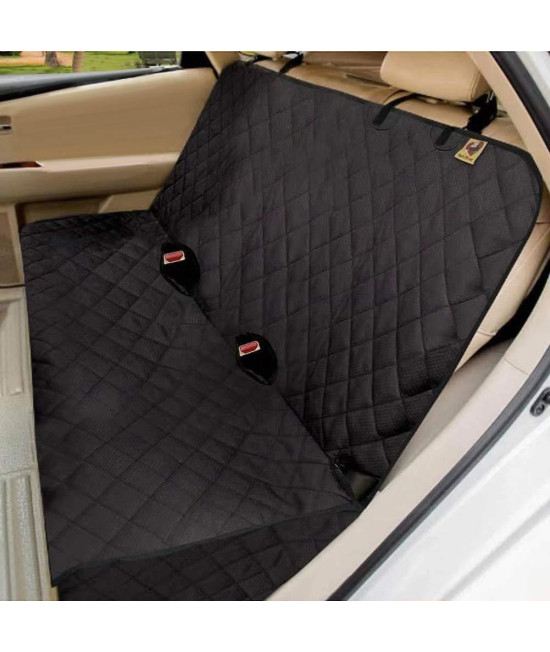 Bark Lover Dog Back Seat Cover Protector, Waterproof Dog Car Seat Covers, Heavy-Duty & Nonslip Backseat Protection for Dogs and Kids, Compatible Pet Car Seat Cover for Cars, Trucks & SUVs