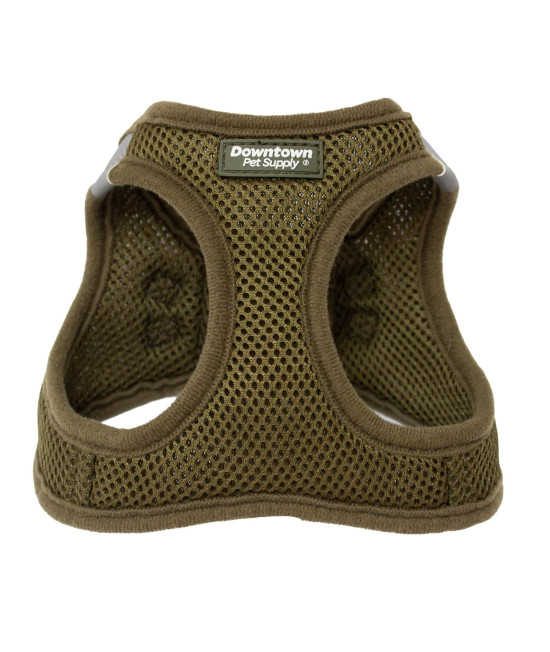Downtown Pet Supply Step in Dog Harness No Pull, X-Large, Hunter Green - Adjustable Harness with Padded Mesh Fabric and Reflective Trim - Buckle Strap Harness for Dogs