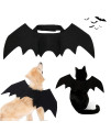 Strangefly Halloween Bat Wings Pet Costume,Party Dress Up Funny Cool Apparel,for Cat and Small Medium Large Dog(L)