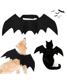Strangefly Halloween Bat Wings Pet Costume,Party Dress Up Funny Cool Apparel,for Cat and Small Medium Large Dog(L)