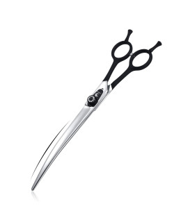 TIJERAS 8.0?rofessional Dog Grooming Scissors Left&Right Handed Shears for Large Dog Pet Grooming Shears Curved Scissors for Limbs and Body Grooming for Pet Groomer or Home Use
