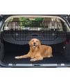 CASIMR Dog Car Barrier for SUVs, Vehicles, Cars, Adjustable Large Pet Gate Divider Cargo Area, Heavy-Duty Wire Mesh Dog Car Guard Universal Fit Net Car Divider for Dogs Safety Travel