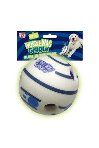 Wobble Wag Giggle Glow in The Dark, Interactive Dog Toy, Fun Giggle Sounds When Rolled or Shaken, Pets Know Best, As Seen on TV