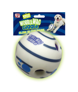 Wobble Wag Giggle Glow in The Dark, Interactive Dog Toy, Fun Giggle Sounds When Rolled or Shaken, Pets Know Best, As Seen on TV