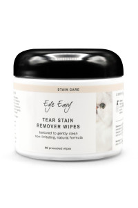 Eye Envy Tear Stain Wipes for cats Textured to gently clean, Treats The cause of Staining 100% Natural Formula Recommended by Persian & Exotic Breeders, Vets, groomers 60 ct