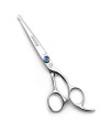 Moontay Professional Dog Grooming Straight, Curved, Thinning/Blending/Chunking Scissors Kit, JP-440C Stainless Steel Pet Cat Hair Cutting/Trimming Shears, Silver