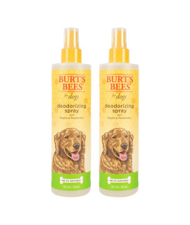 Burt's Bees for Pets Natural Deodorizing Spray for Dogs Eliminates Dog Odors for More Smelly Dogs pH Balanced for Dogs, Free From Sulfates, Colorants, and Parabens - Made in USA - 2 Pack