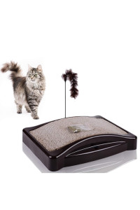 MW Cat Scratcher Carboard, Cat Scratching Post with Catnip, Corrugate Scratch Bed for Small and Large Cats
