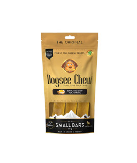Dogsee Chew Turmeric Bars for Dogs - Small 100% Natural Himalayan Yak Chews Smoke Dried Long Lasting Helps Fight Plaque & Tartar Promotes Healthy Immune System - 0.22 lb