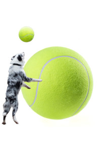 CNMGBB Giant Tennis Ball 9.5 inch Dog Tennis Ball Large Pet Toys Funny Outdoor Sports Dog Ball Gift (Shipped Deflated)