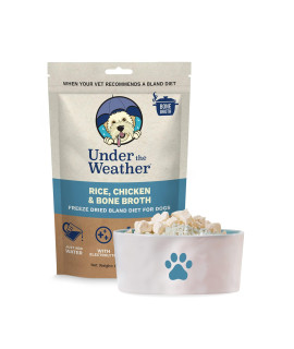 Under The Weather Rice, Chicken, & Bone Broth Freeze Dried Bland Dog Food, 6 oz