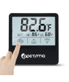 Aquarium Thermometer, C/F Switch LCD Digital Fish Tank Thermometer with Large Clear Screen, Monitor Water Terrarium Temperature, No Messy Wires in Your Saltwater Freshwater and Reef Aquarium. (Black)