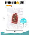 Pack of 250 Jumbo co-Extruded Vacuum Pouches 16 x 26 clear Vacuum Food Bags 16x26 Thickness 3 mil Thick Polyethylene Bags for Packing and Storing Perfect for Industrial Food Service(D0102HIZ2L7)