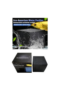 Eco-Aquarium Water Purifier Cube Filter Activated Carbon Ultra Strong Filtration and Absorption for Aquarium,Ponds,Fish Tank, Water Tank, Water Purification (Activated Carbon Cube)