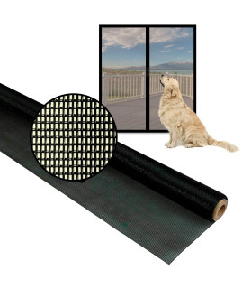 DOCAZOO Doca Pet Window Screen Replacement - 60 x 96 Heavy-Duty Roll - Screens for Window, Door, Patio & Porch, & Other Enclosures - Easy to Install Pet-Proof Protector Mesh for Cats, Dogs, & More