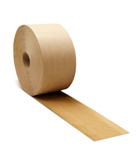 10 Rolls of Fragile Reinforced Water Activated Tape 3 x 600 gummed Tape for corrugated cartons Kraft Box Tape with Print for Packaging Shipping Fast and Permanent Adhesion(D0102HIZQRY)