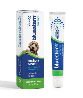 Dog Toothpaste : Vanilla Mint Flavor Tooth Paste for Dogs. Teeth Brushing Cleaner Pet Breath Freshener Oral Care Dental Cleaning Kit. Tartar & Plaque Remover Brushes