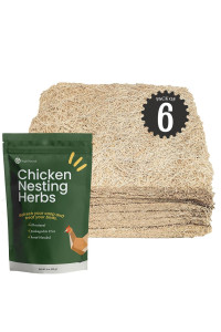 MagJo Pet Natural Aspen Shaving Nesting Liners (6 Pack with Nesting Herbs)