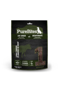 PureBites Gently Air Dried Beef Jerky Dog Treats 213g 1 Ingredient Made in Canada