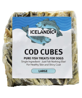Icelandic+ Large Cod Skin 2 Cube Dog Treat