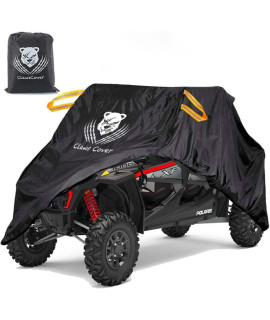 clawcover 4-6 Seater XXL UTV covers Waterproof Outdoor,Heavy Duty Fadeless Oxford cloth,Windproof All Weather Side by Side covers Accessories for Polaris RZR can-Am Yamaha Honda,159Lx66Wx76H Inch