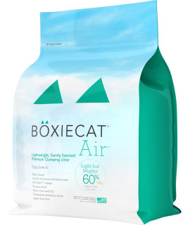 Boxiecat Air Lightweight Premium Clumping Cat Litter -Gently Scented- 11.5 lb- Plant-Based Formula -Stays Ultra Clean, Longer Lasting Odor Control, 99.9% Dust Free